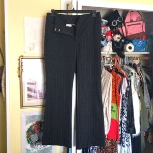 Slacks from fashion bug, inseam 31 1/2 stripes, black